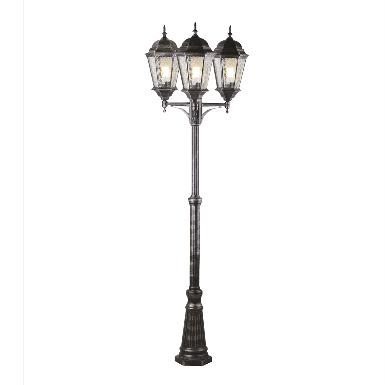 Садово-парковый светильник Arte Lamp Genova A1207PA-3BS, цвет серый - фото 1