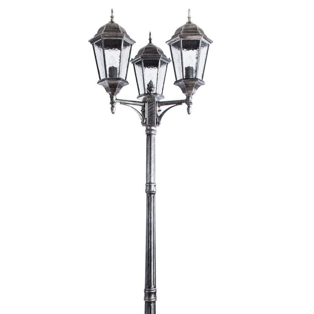 Садово-парковый светильник Arte Lamp Genova A1207PA-3BS, цвет серый - фото 4