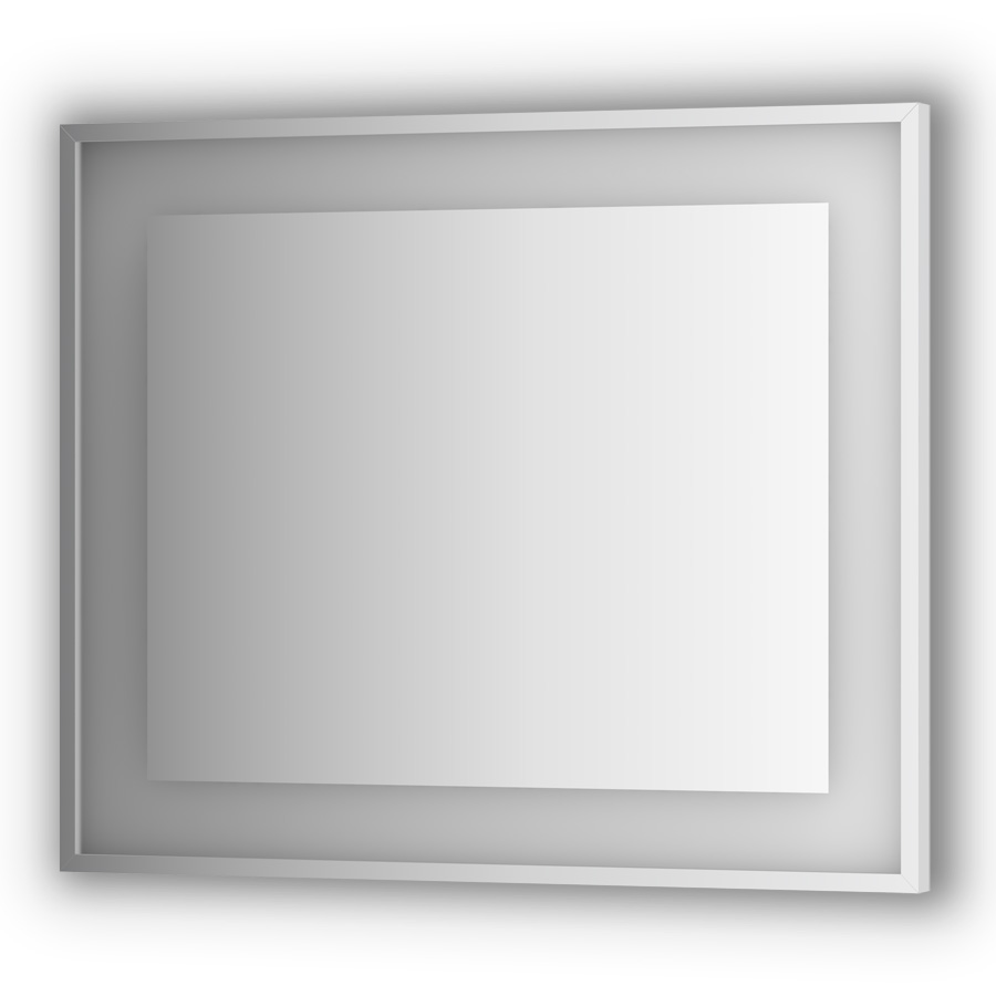 фото Зеркало в багетной раме evoform 90x75 см с подсветкой