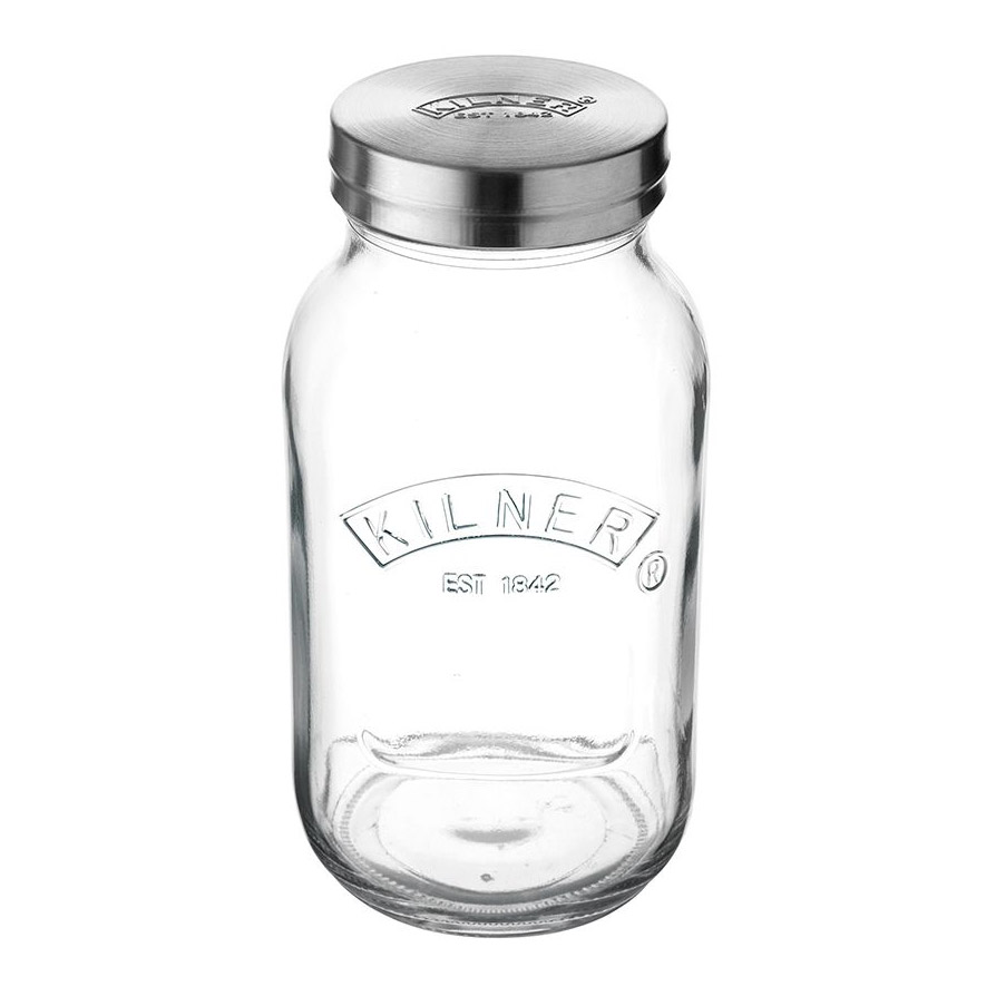 фото Банка с крышкой-ситом для муки kilner 1 л