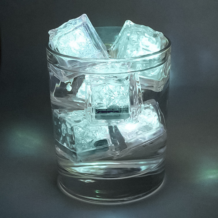 Кубики льда Lotti светящиеся водонепроницаемые led белый 2,7х2,7 см, 8 шт - фото 2