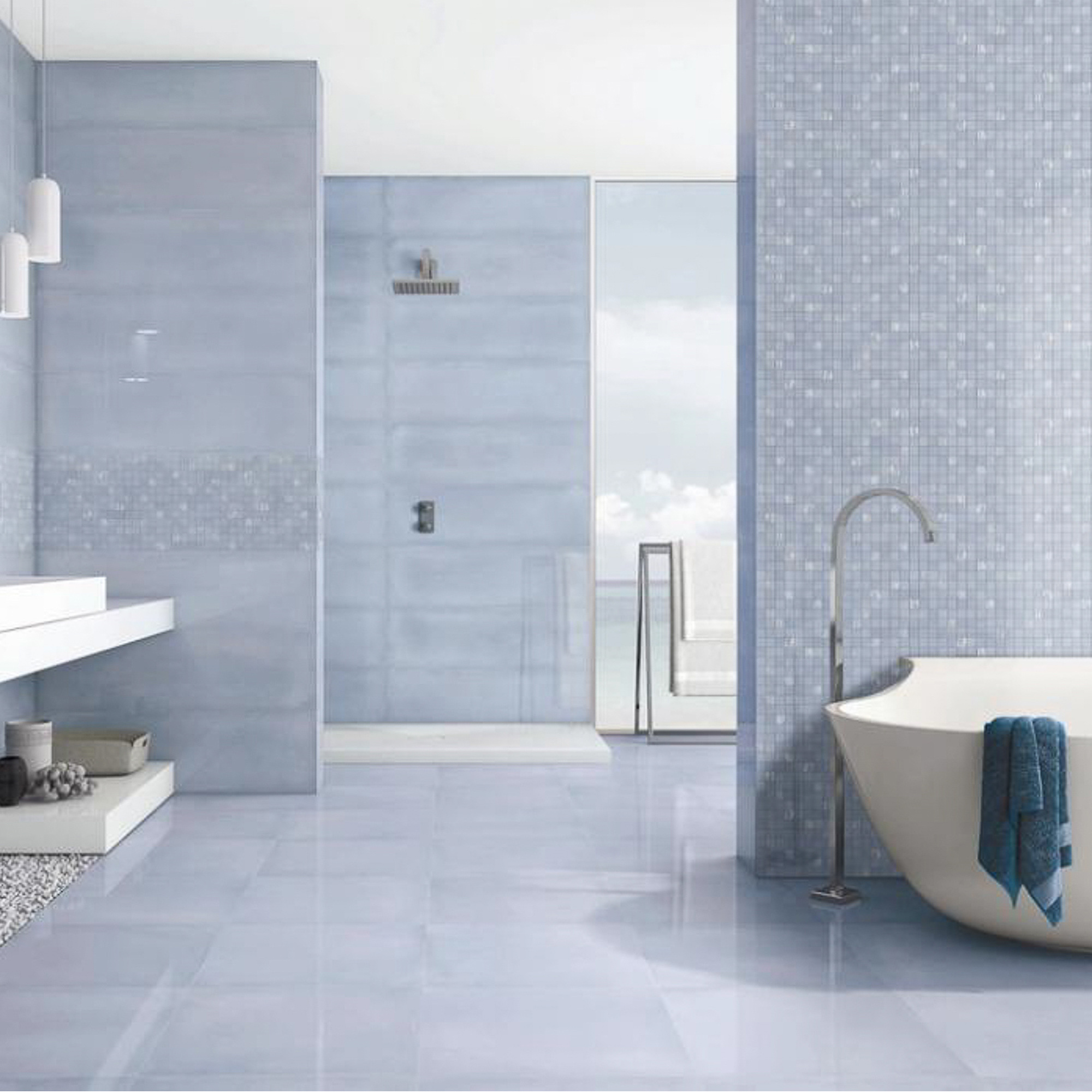 фото Плитка ibero ceramica intuition sky 20x50 см