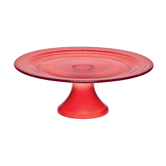 

Блюдо для торта Bitossi Pois Красный на ножке 25 см