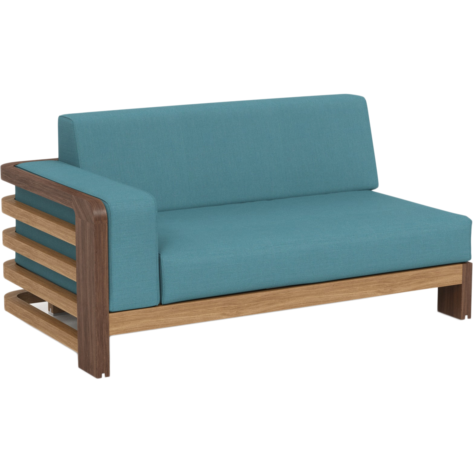 

Кушетка левая 740 х 1445 x 830 тик адриатик - LG.12.21.178