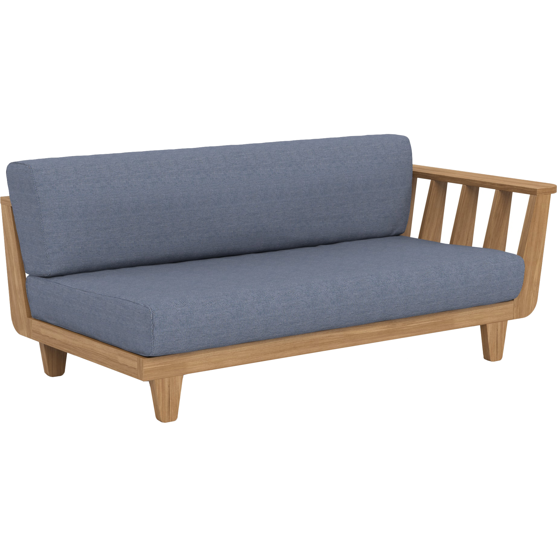 

Кушетка правая 770 x 1760 x 980 тик карбон - GF.12.22.080