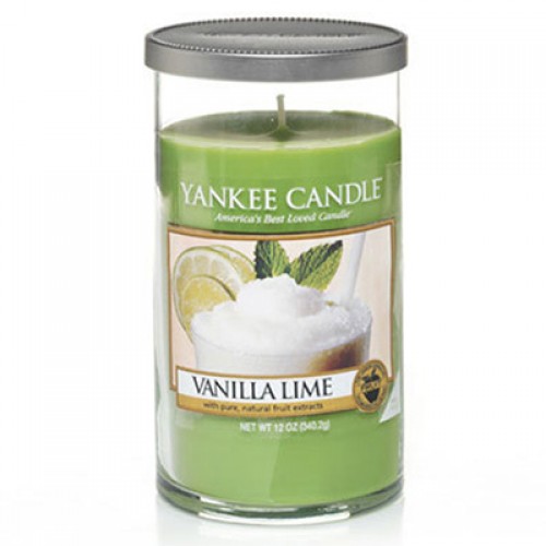 фото Ароматическая свеча yankee candle средняя ваниль и лайм 340 г