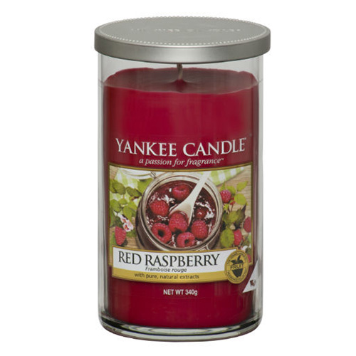 фото Ароматическая свеча yankee candle средняя красная малина 340 г