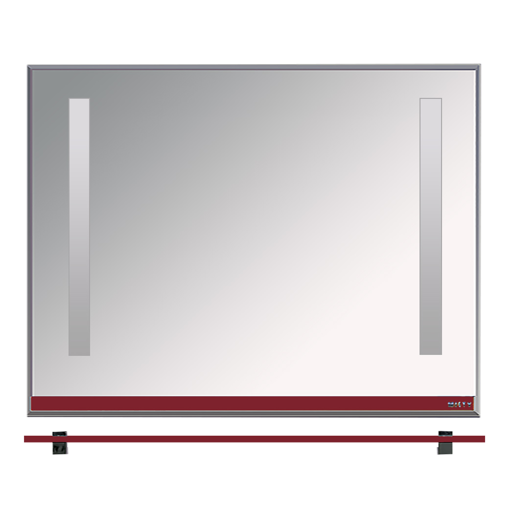 фото Зеркало джулия 105 бордовое мисти