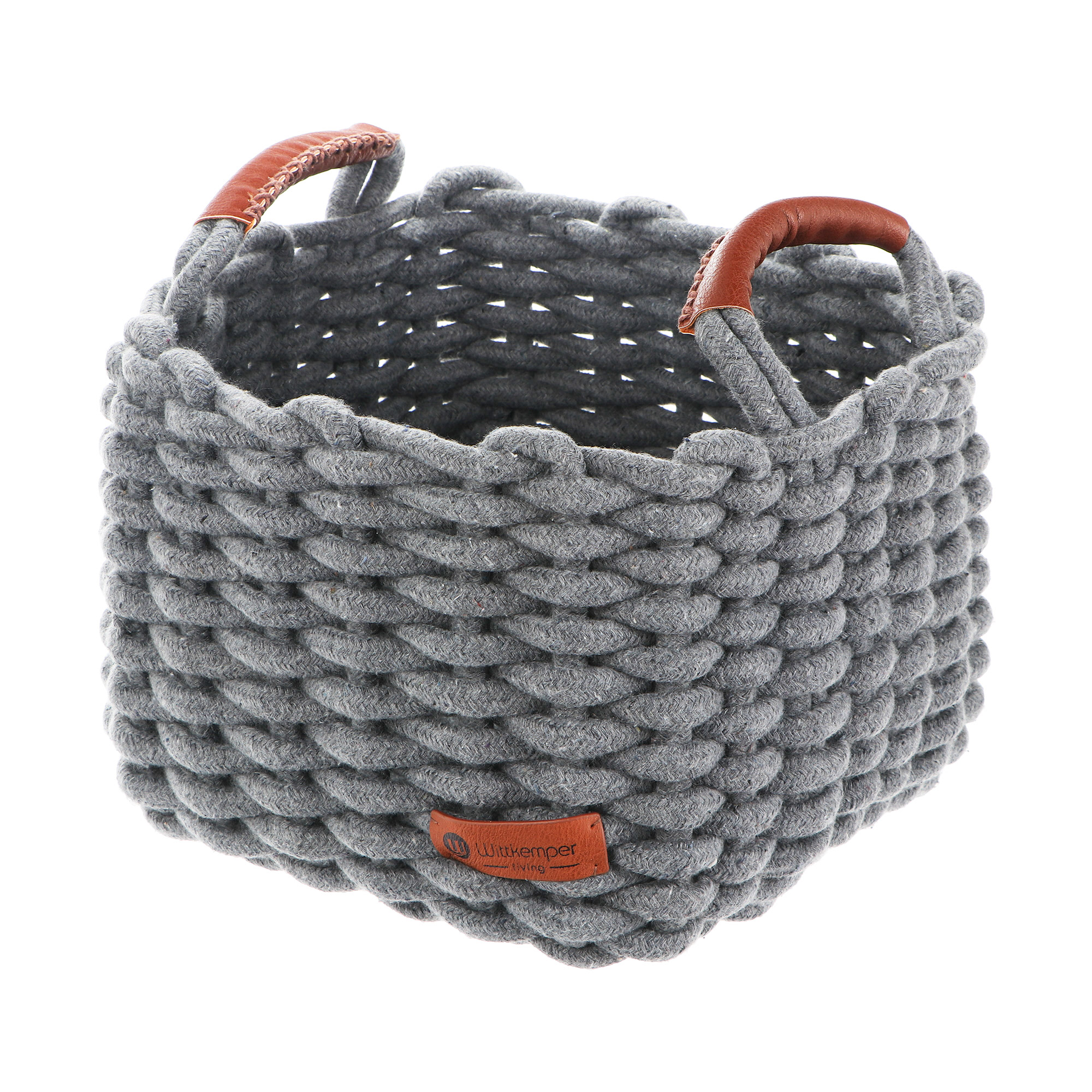 

Корзинка декоративная Wittkemper amazonas серая средняя