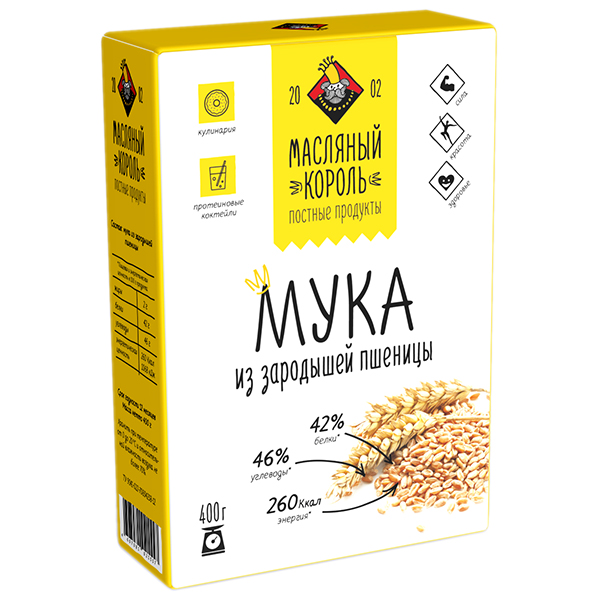 

Мука Масляный Король из зародышей пшеницы 300 г