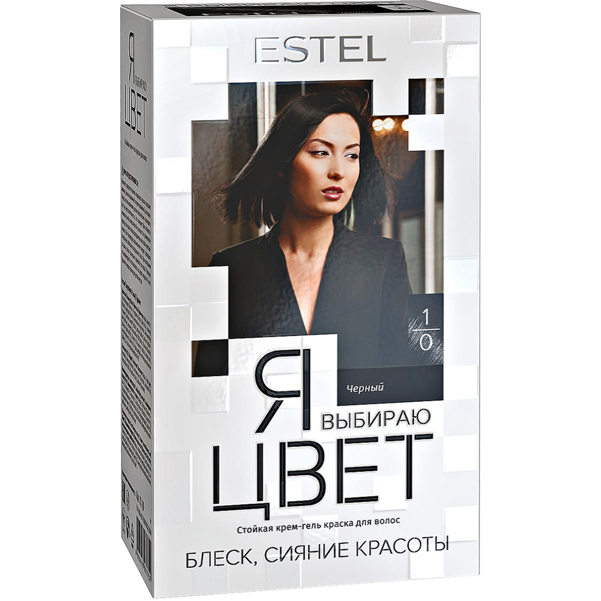 фото Краска для волос estel professional я выбираю цвет 1/0 черный