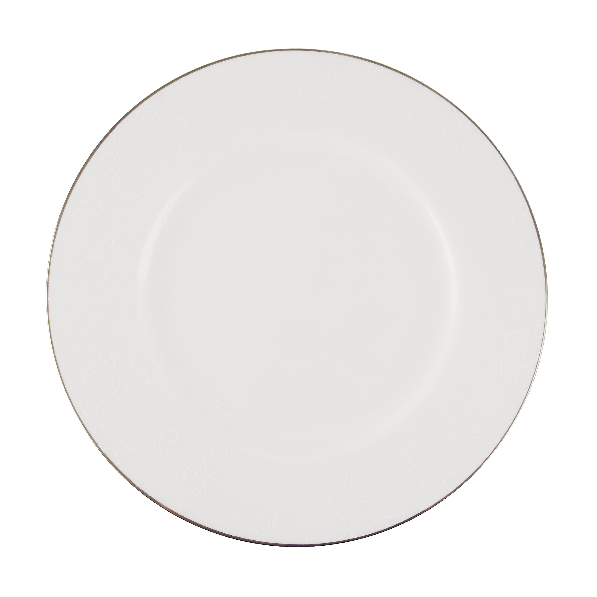 Тарелка акцентная Lenox Фарфоровое кружево 23 см, цвет белый - фото 3