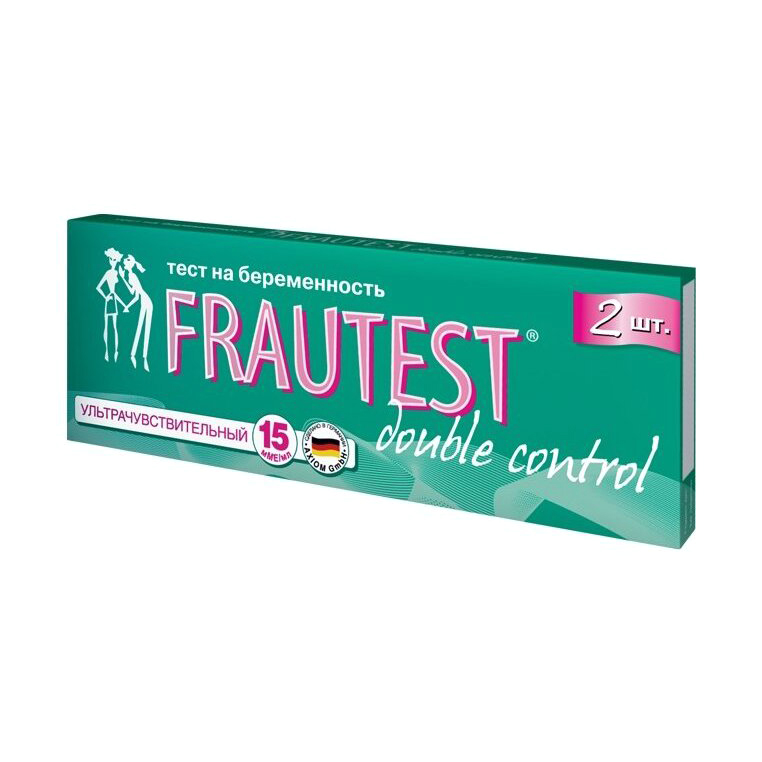 Тест на определение беременности FRAUTEST Double control 2 шт