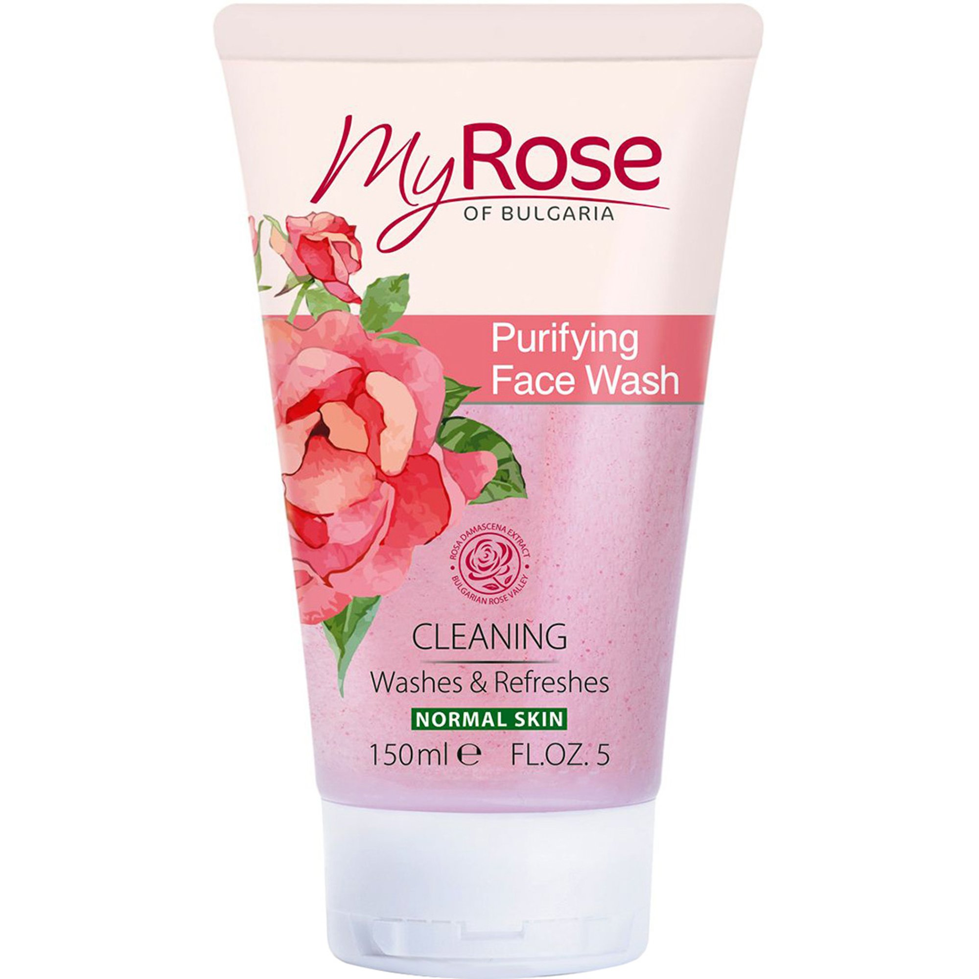 фото Гель очищающий для лица my rose of bulgaria purifying face wash 150 мл