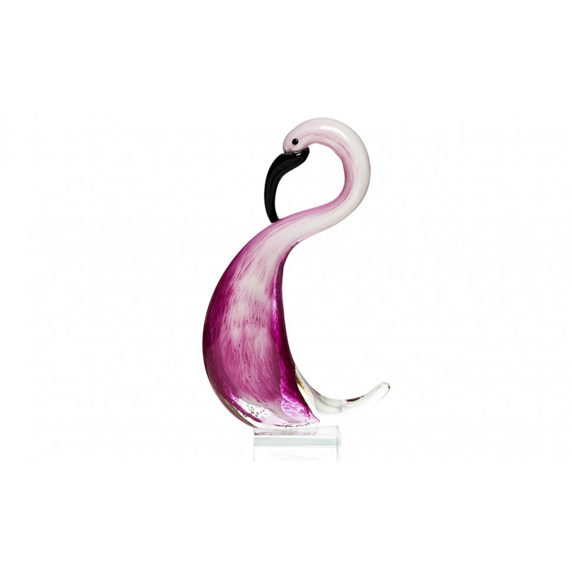 фото Статуэтка гарда-декор фламинго розовая 13х6х23