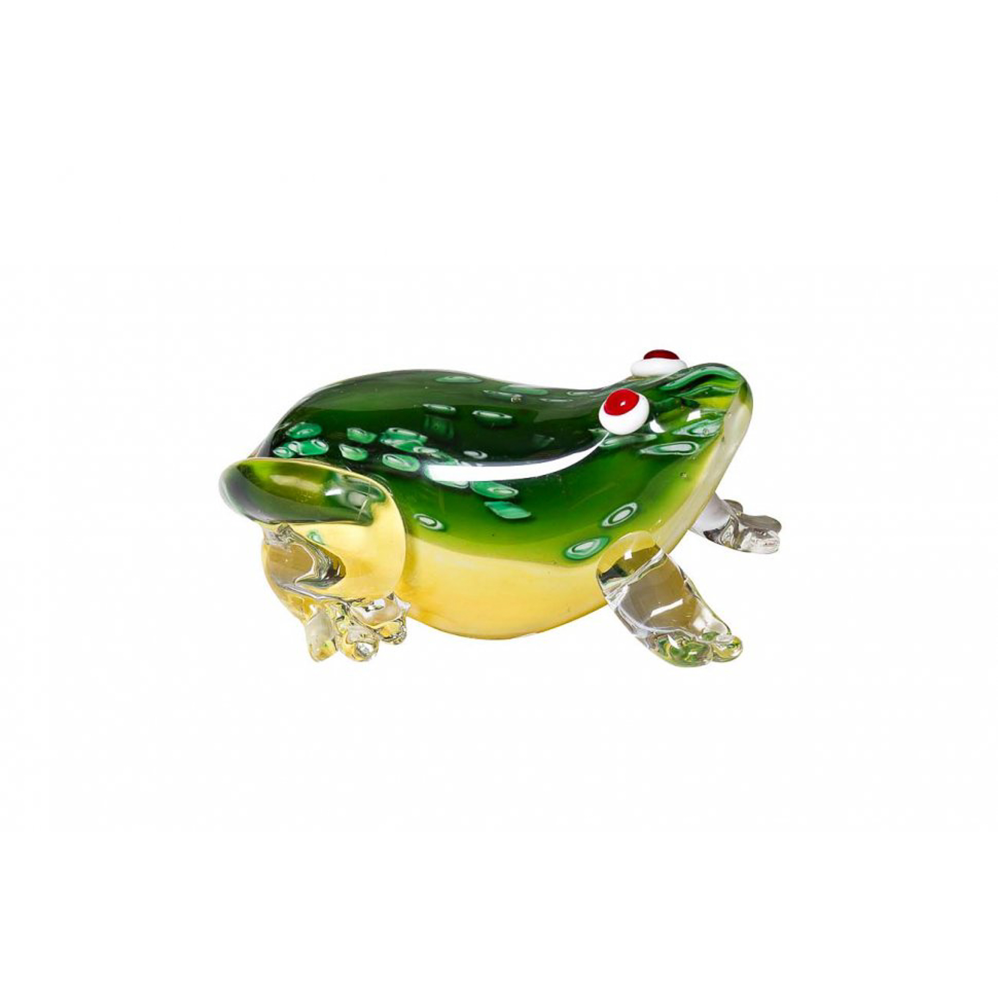 фото Статуэтка гарда-декор лягушка зелёная 13х10х7