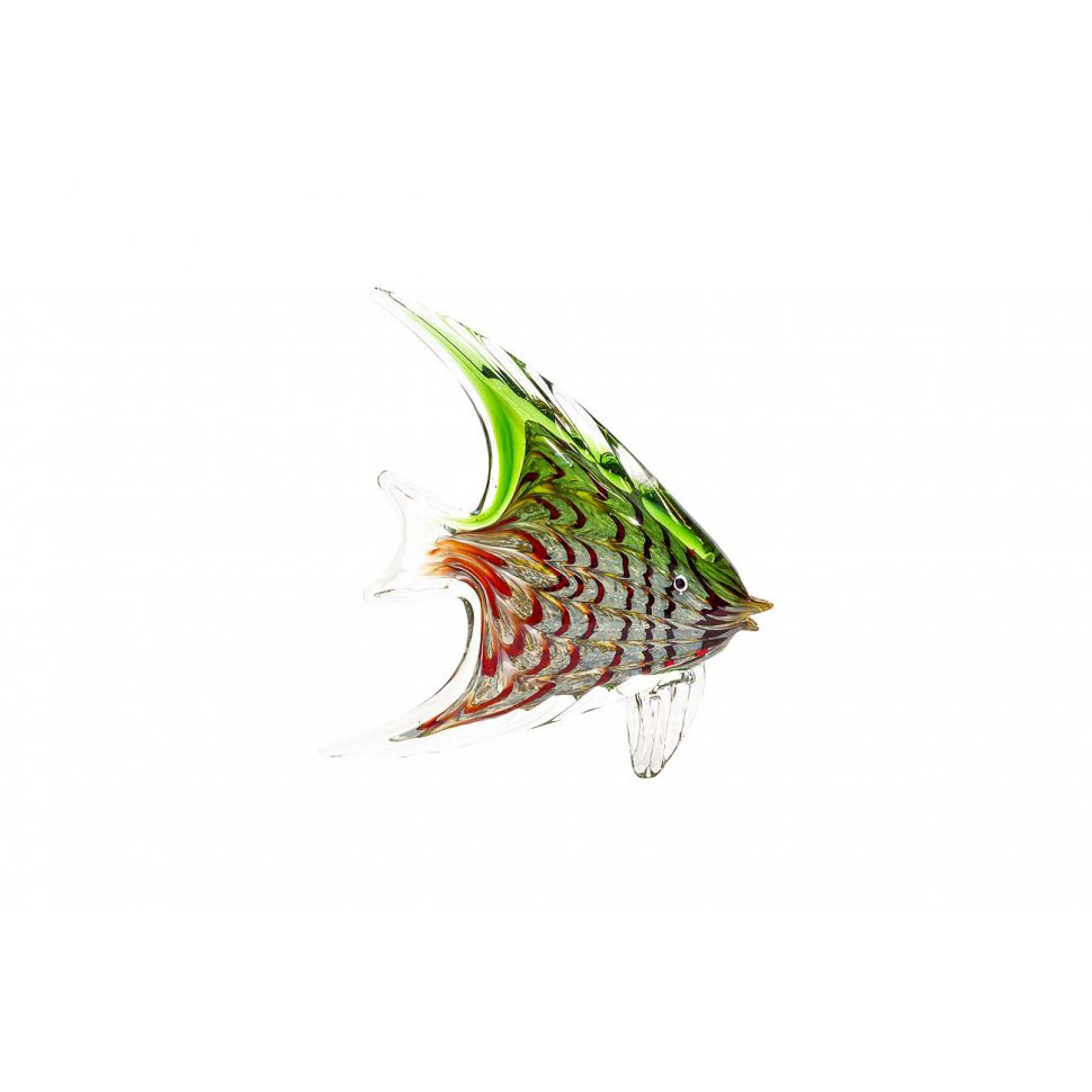 фото Статуэтка гарда-декор рыба зелено-красная 19х5х21