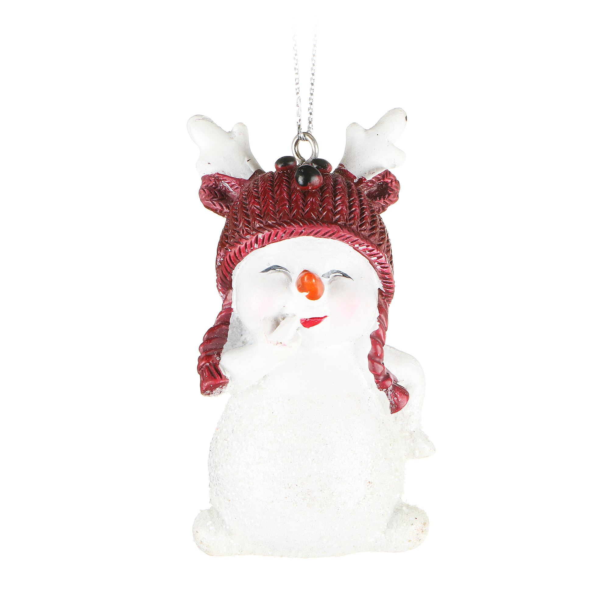 фото Подвеска декоративная kaemingk снеговик 8 см