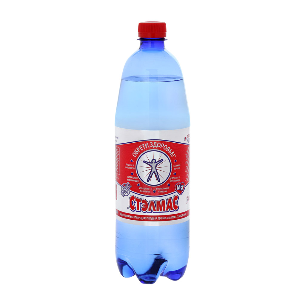 

Вода минеральная Stelmas Mg газированная 1 л