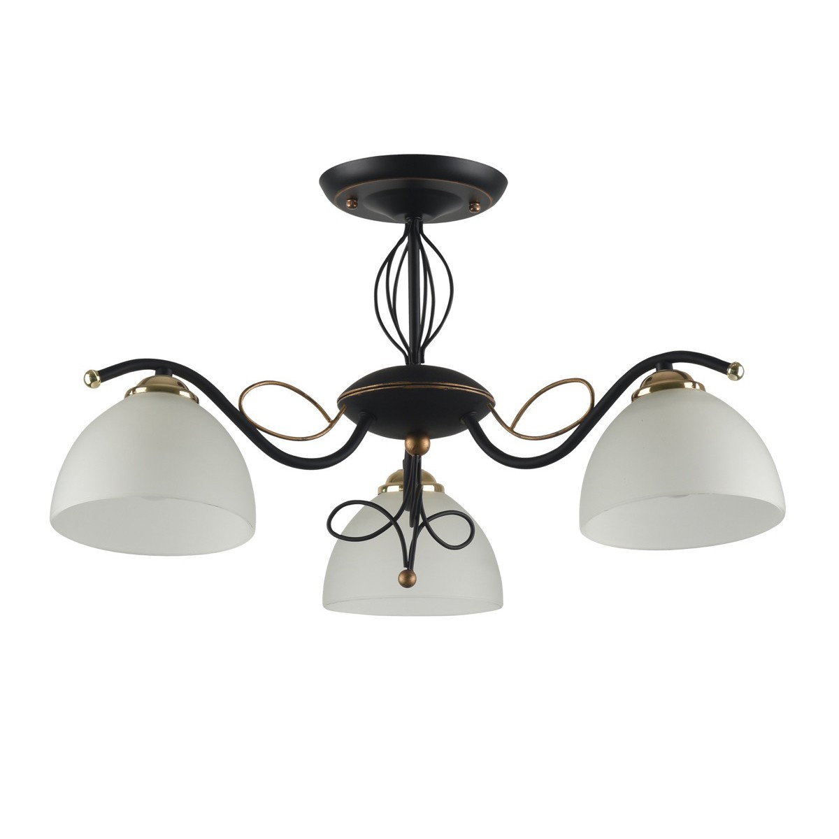 фото Потолочная люстра id lamp ragia 554/3pf-blackpatina