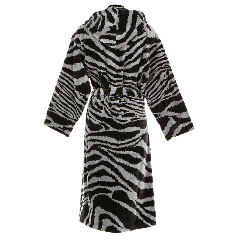 фото Халат велюровый roberto cavalli zebra черный l/xl (27390)