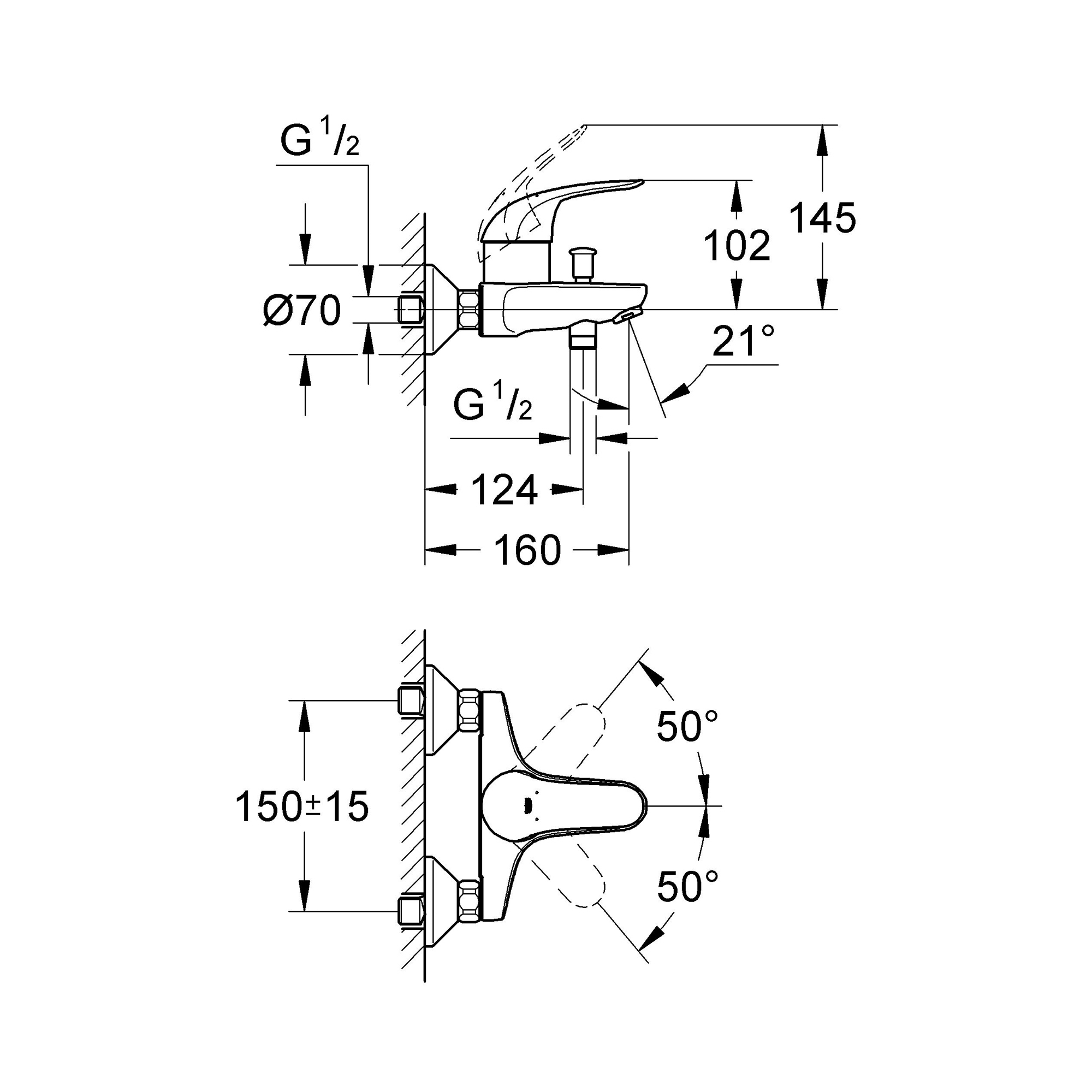 фото Смеситель для ванны grohe swift