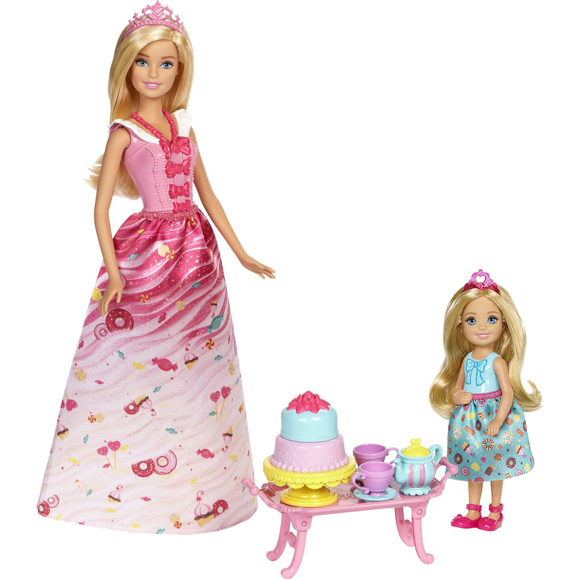 

Игровой набор Mattel Barbie Чаепитие в Сладкограде, Розовый