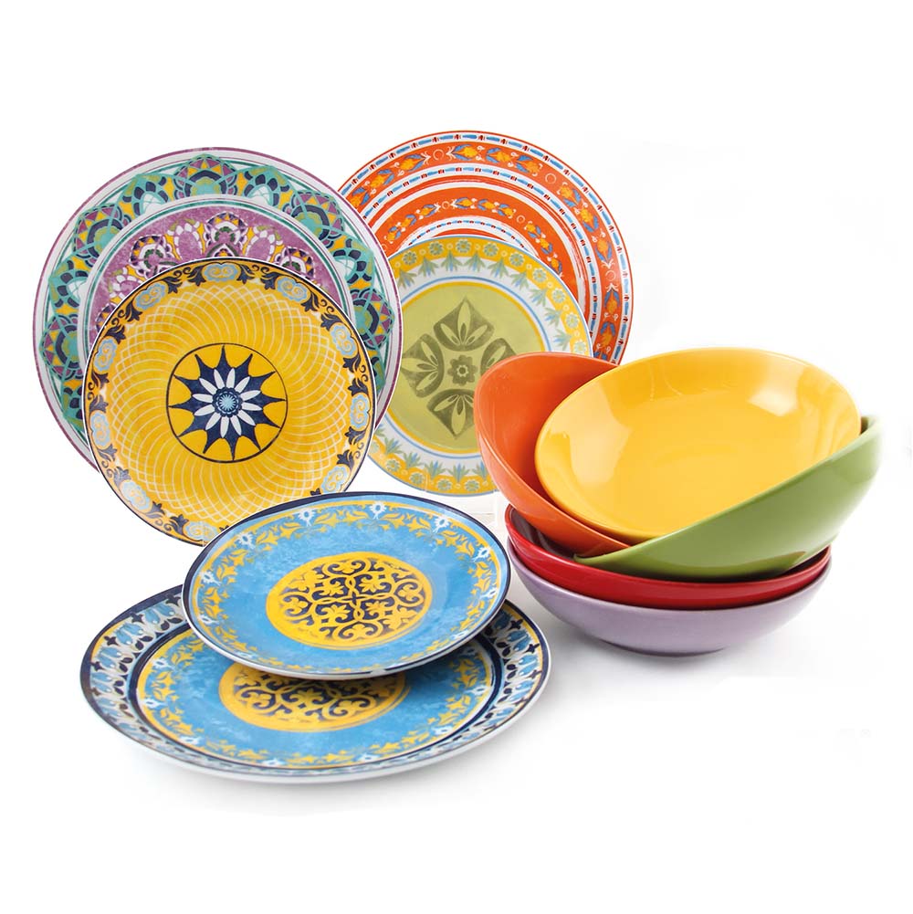 

Набор столовой посуды Excelsa Etno Chic 18 предметов 6 персон