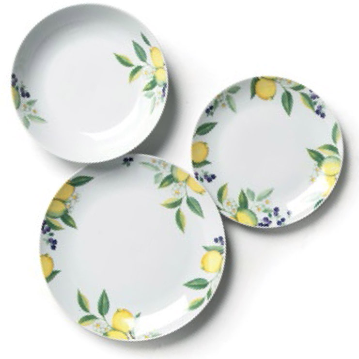 

Набор столовой посуды Excelsa Lemon 18 предметов 6 персон