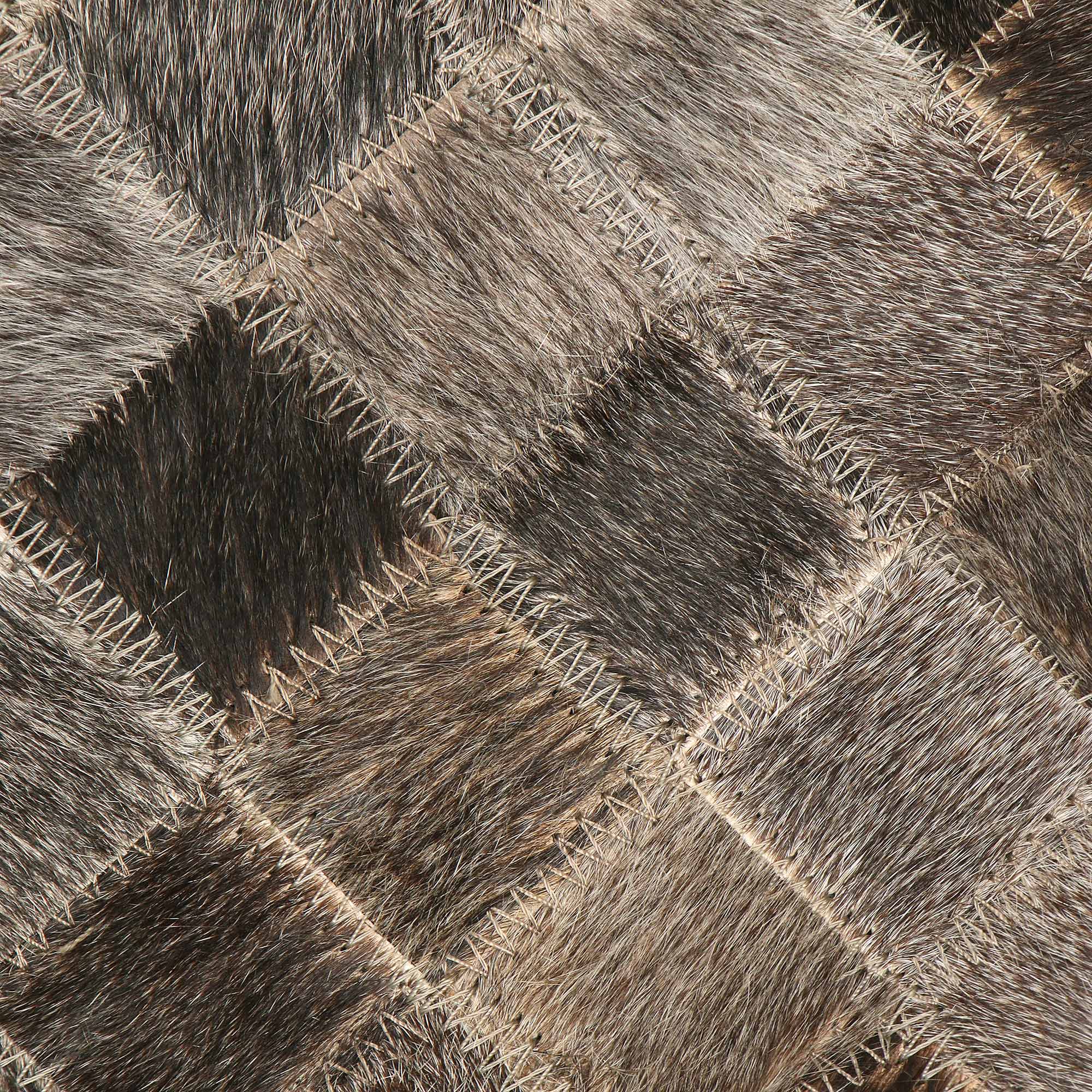 фото Коврик темно-серый abc leather patchwork 120x60