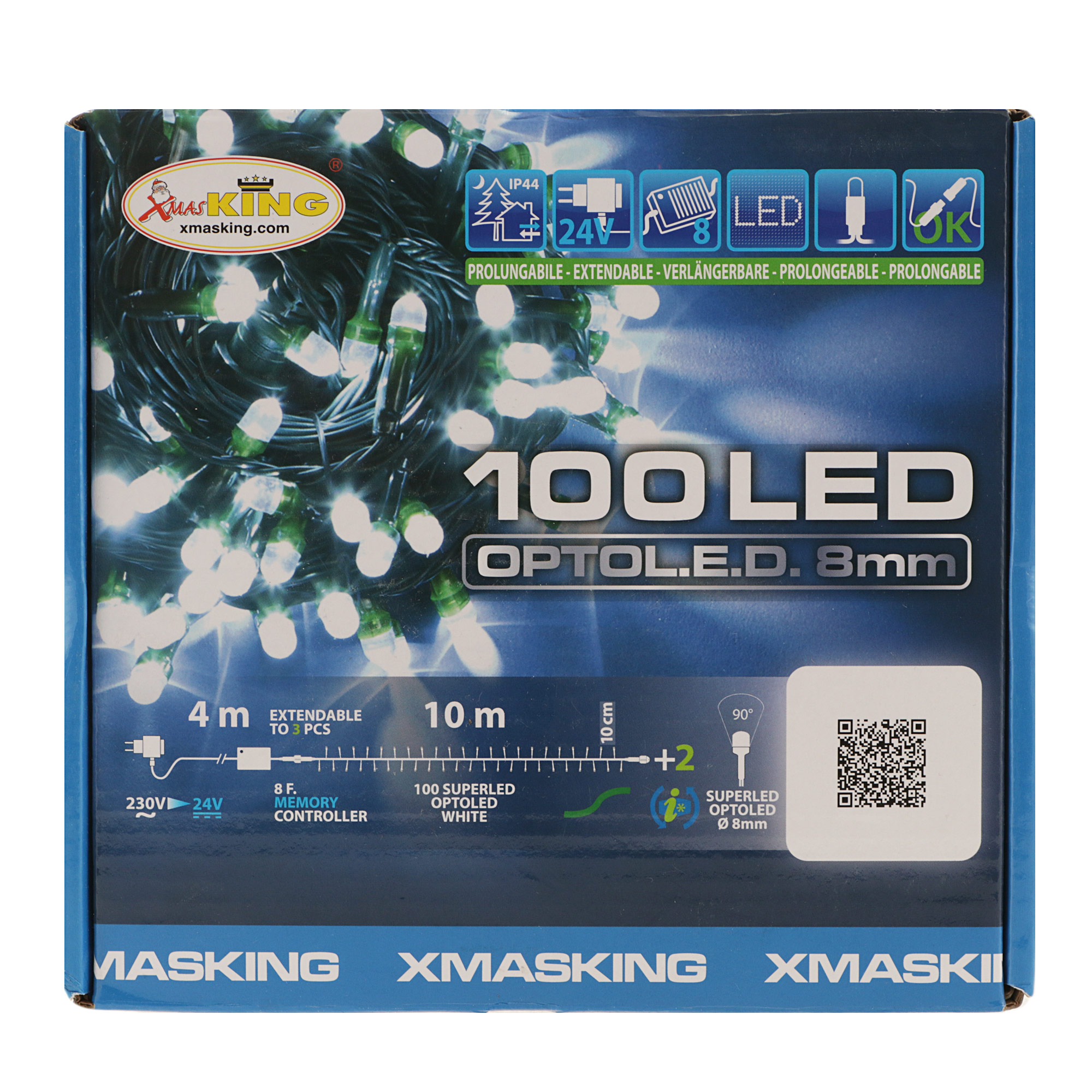 фото Гирлянда уличная с конектором lotti 100led w 4+10m