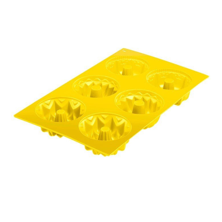 фото Форма для выпечки 6 маффинов westmark silicone жёлтая 3017227y