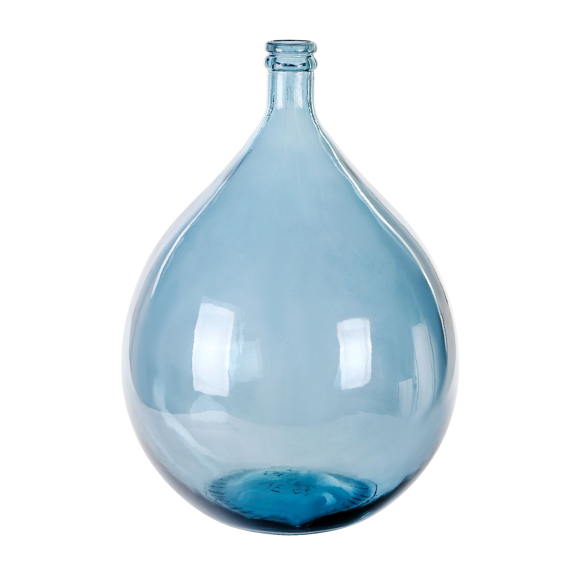 фото Ваза-бутыль декоративная kaemingk 56см синий