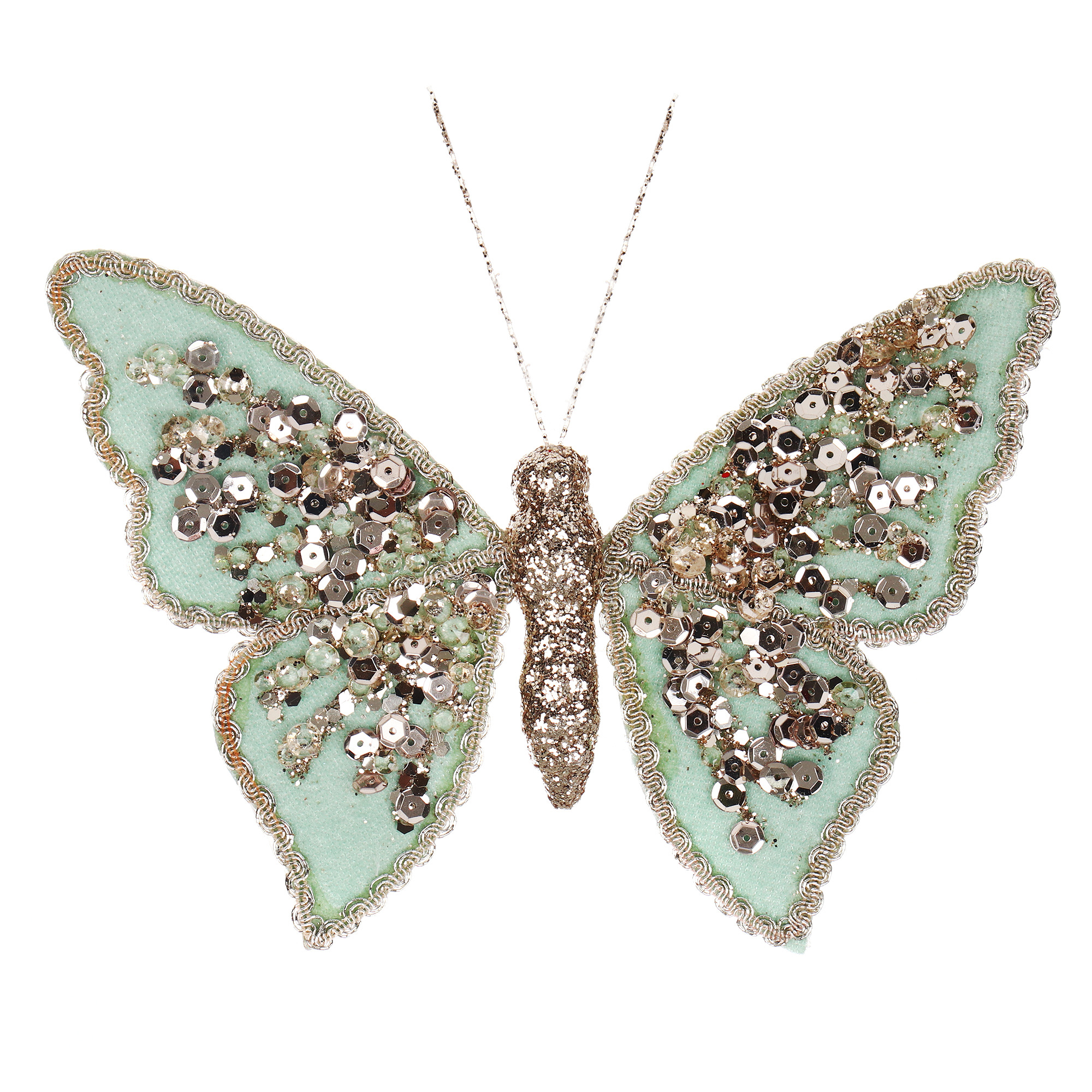 

Бабочка декоративная Kaemingk на клипсе 15 см