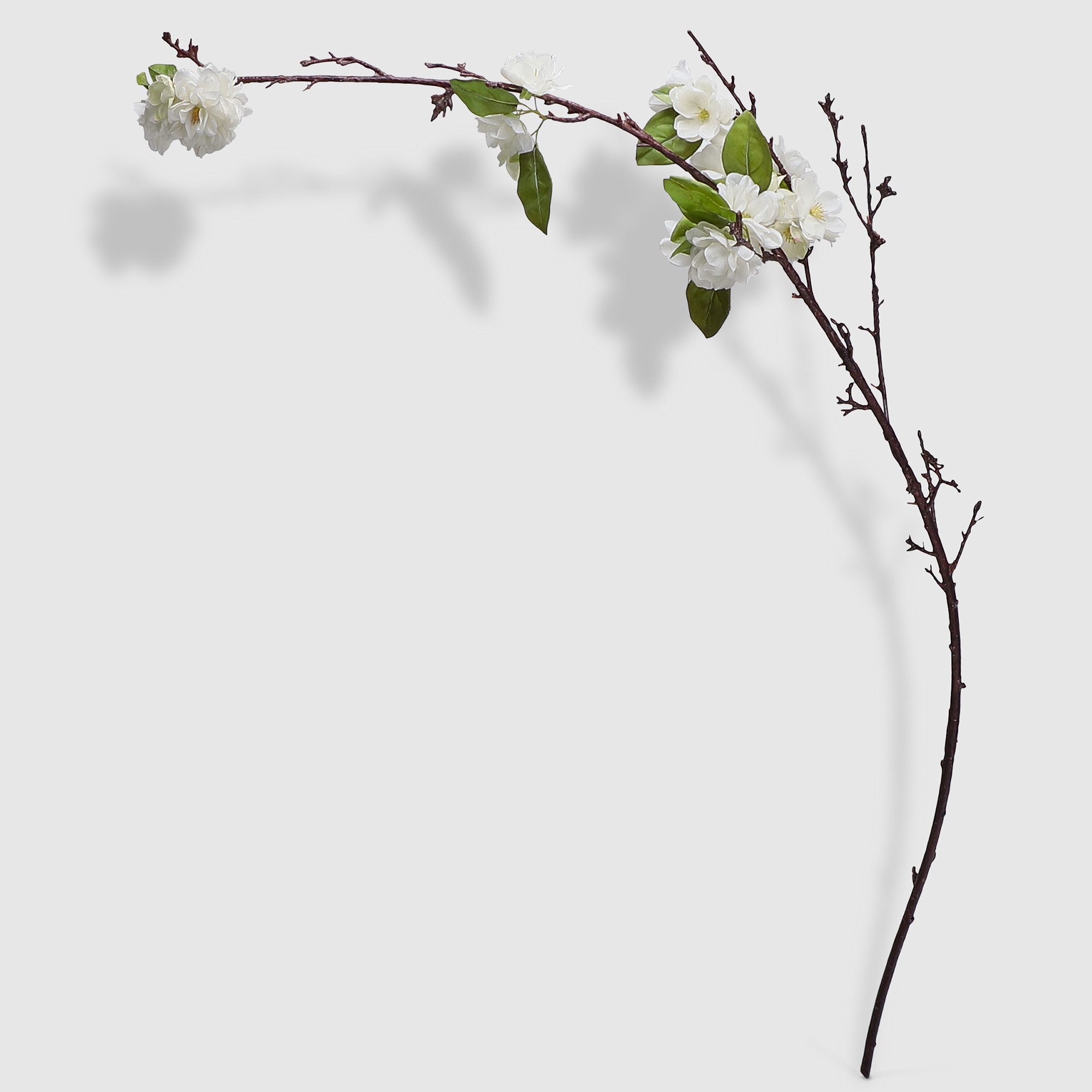 Цветок персика Litao искусственный 123 см белый