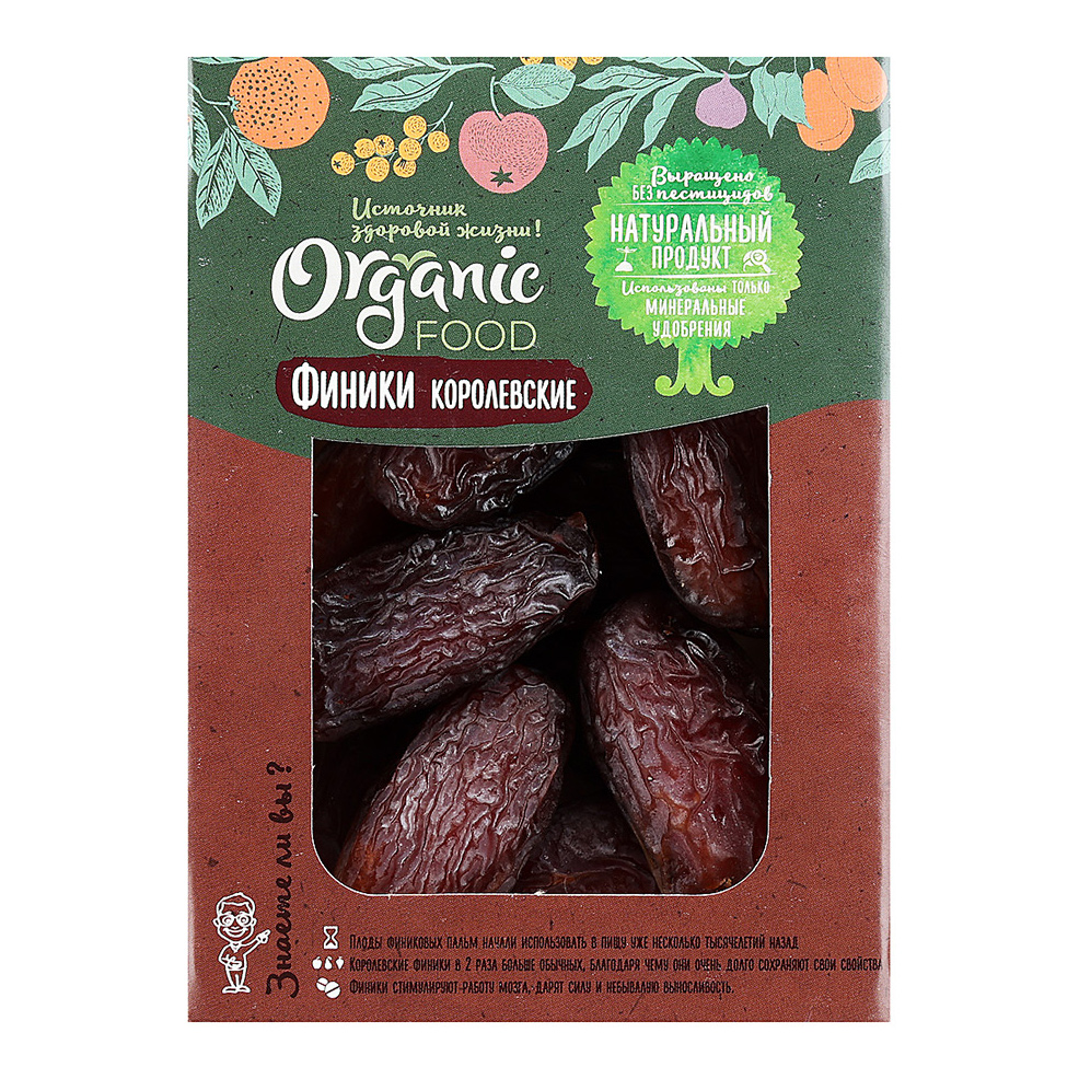 Финики Organic Food Королевские 200 г