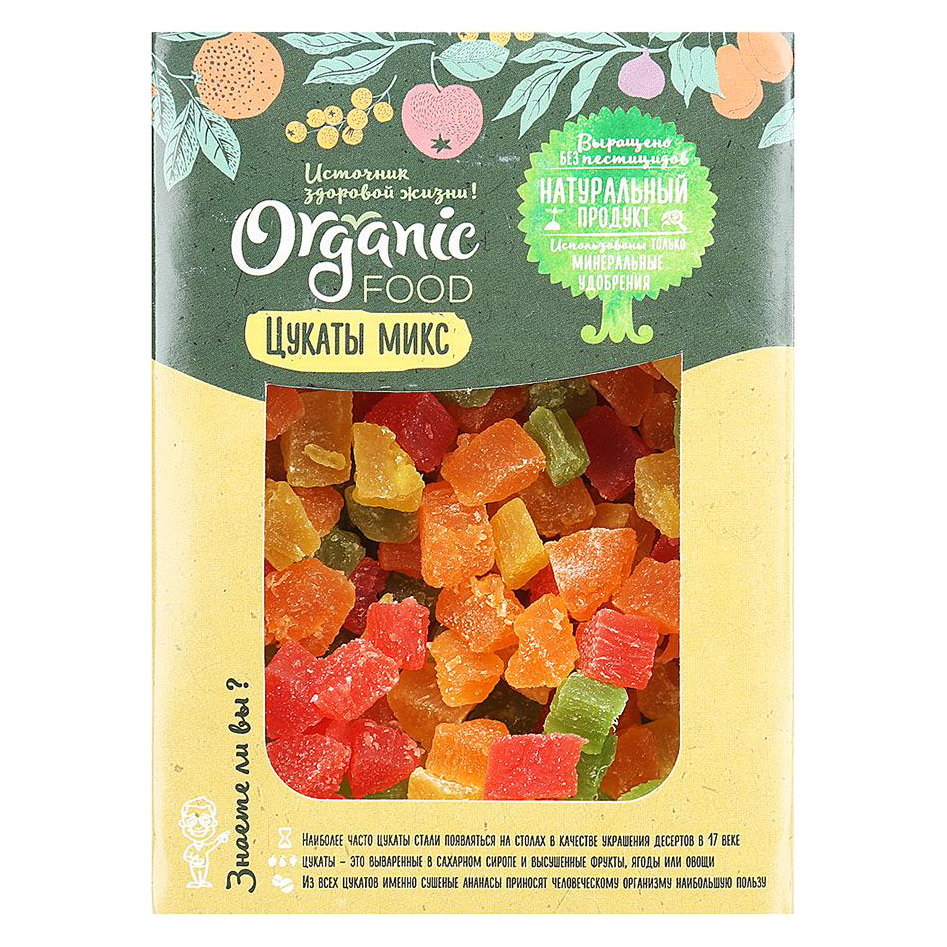 Цукаты Organic Food Микс 200 г