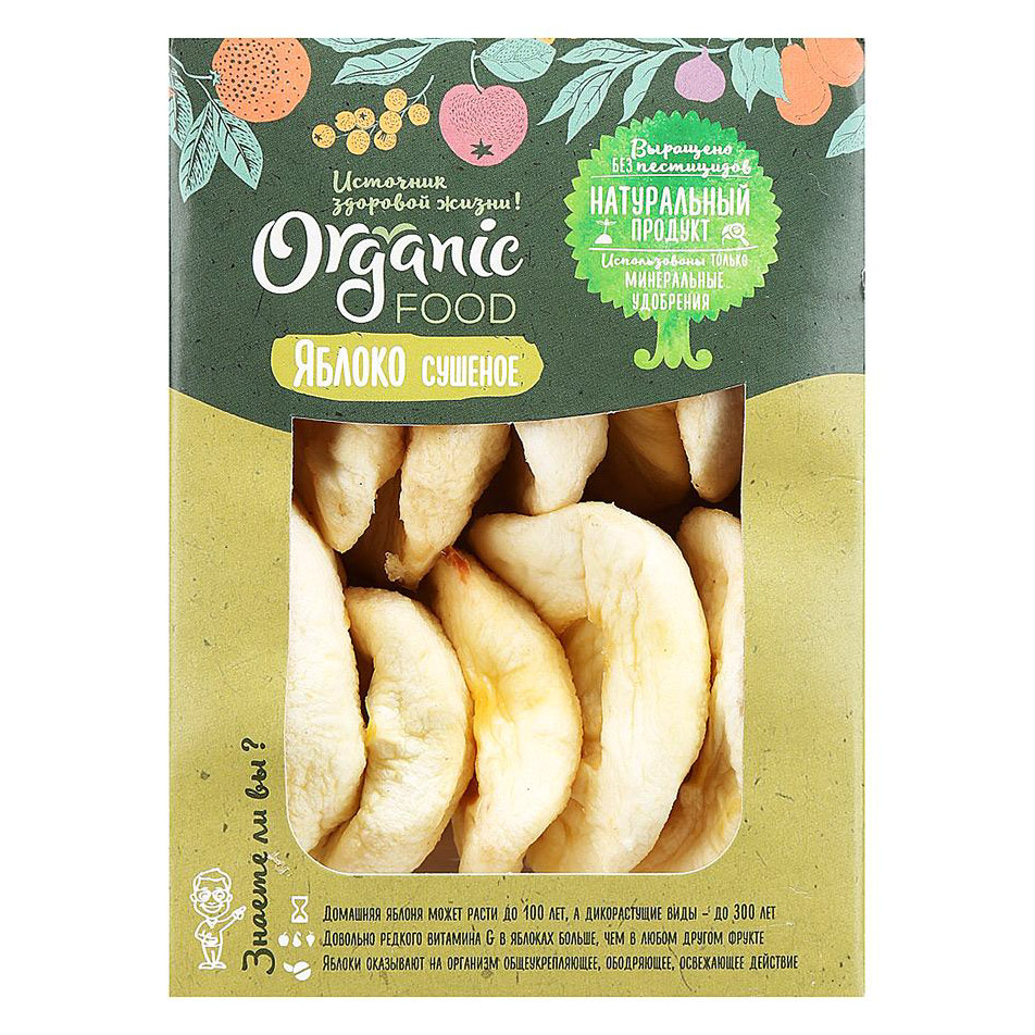 Яблоко сушеное Organic Food 150 г