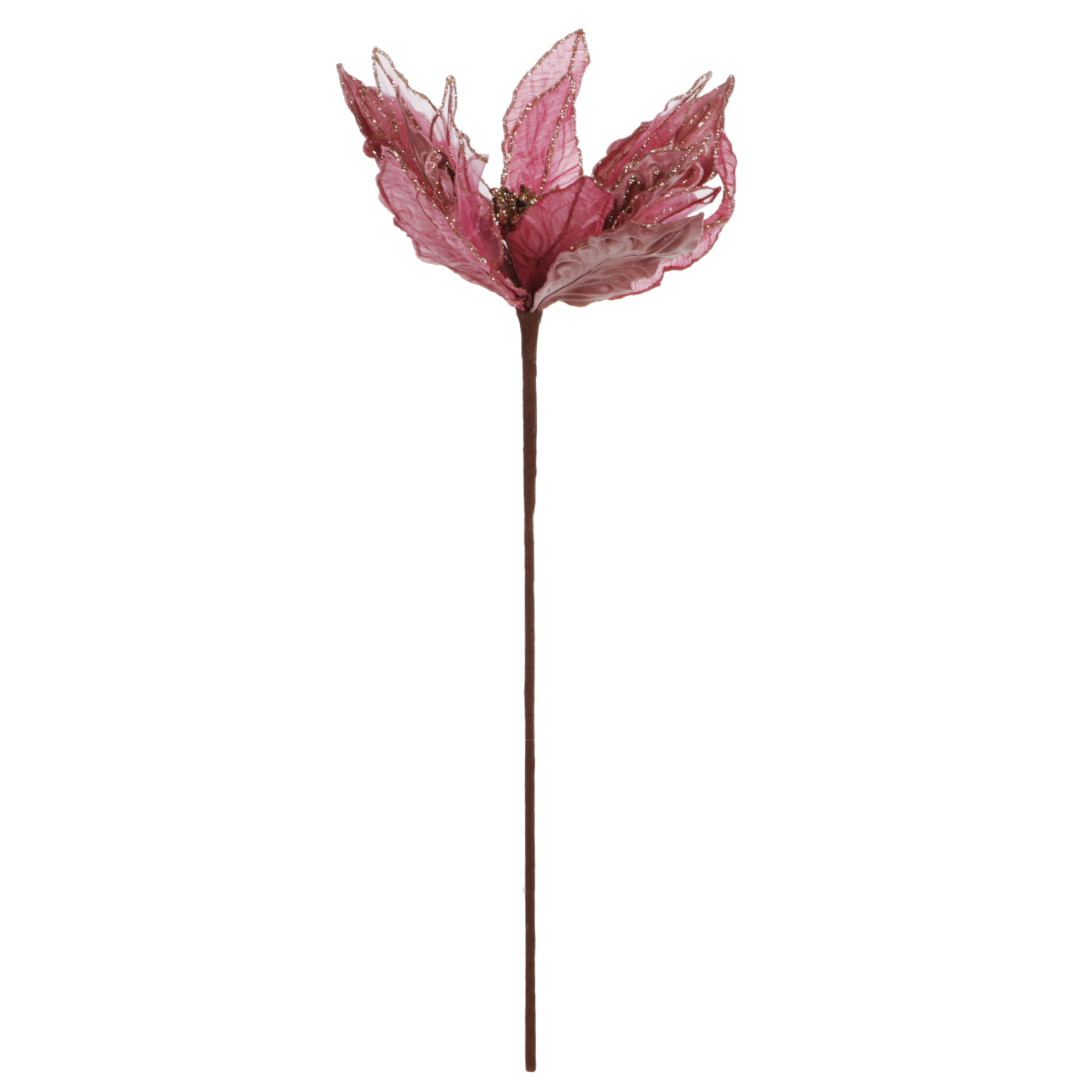 Цветок Artborne пуансенттия 40см розовый