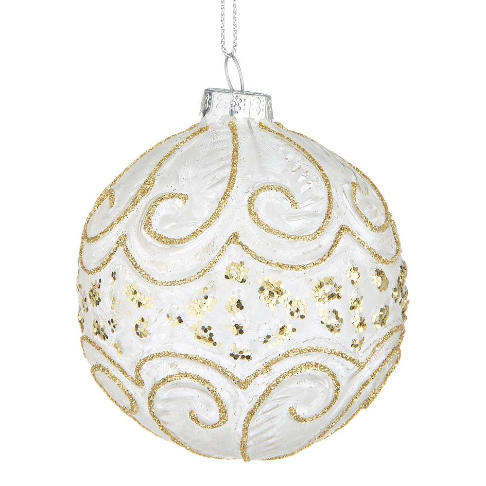 

Шар елочный Bizzotto ny swirl 921048