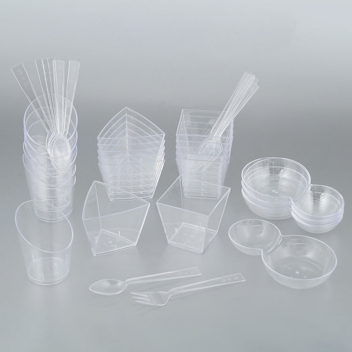 фото Набор пластиковой посуды duni amuse-bouche на 6 персон
