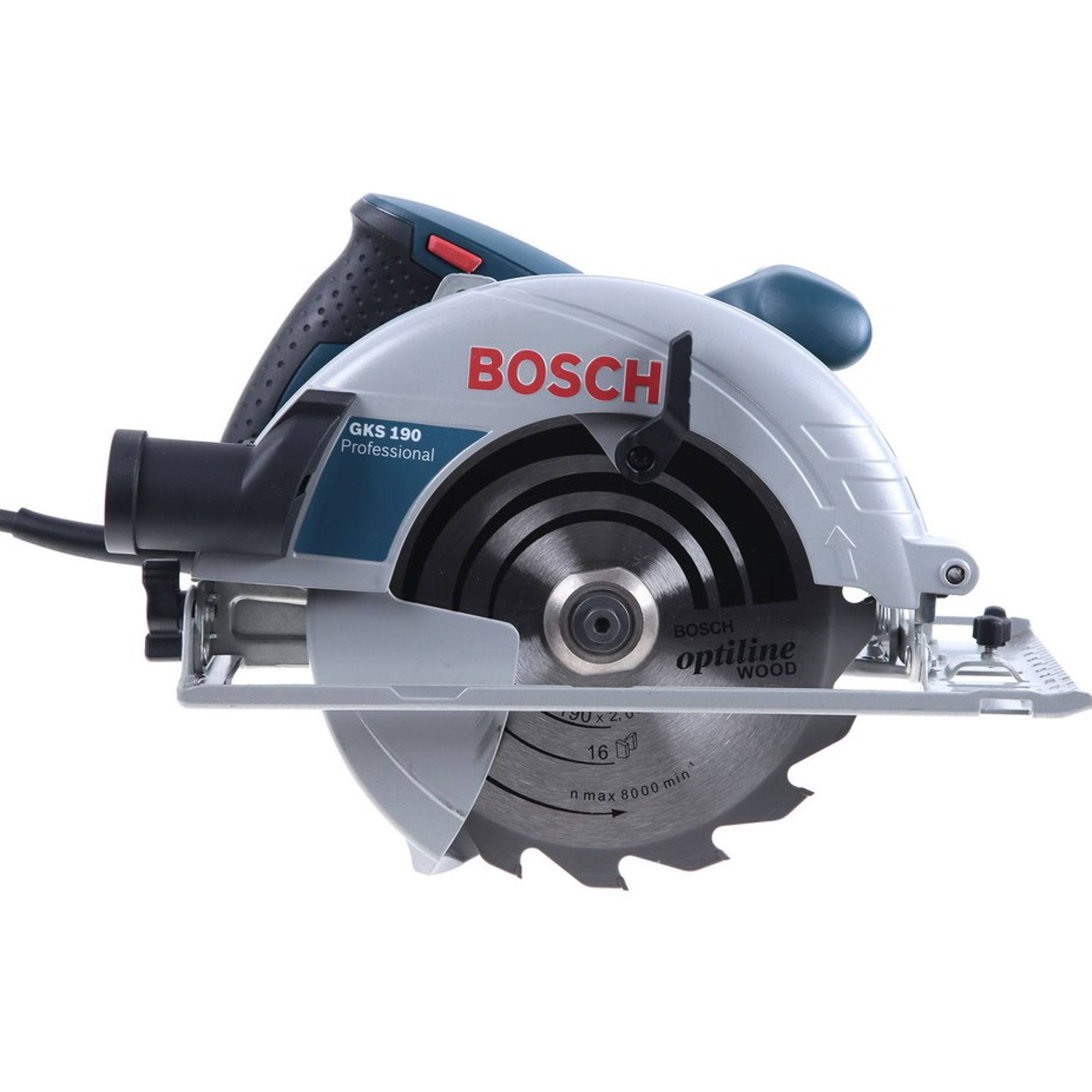 Пила циркулярная Bosch GKS 190 Professional, цвет синий - фото 2