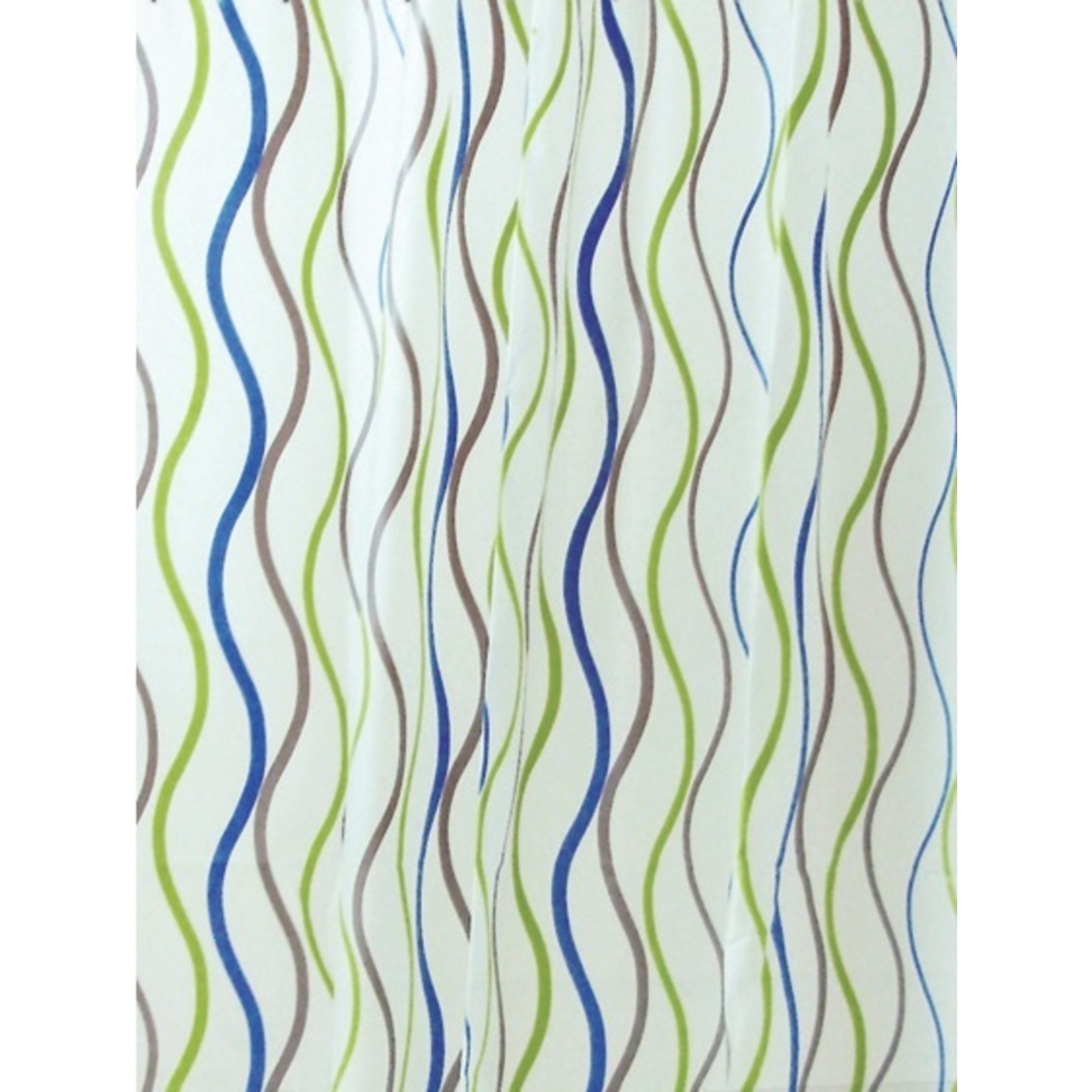 фото Штора для ванной vanstore волны разноцветная 180х180 см