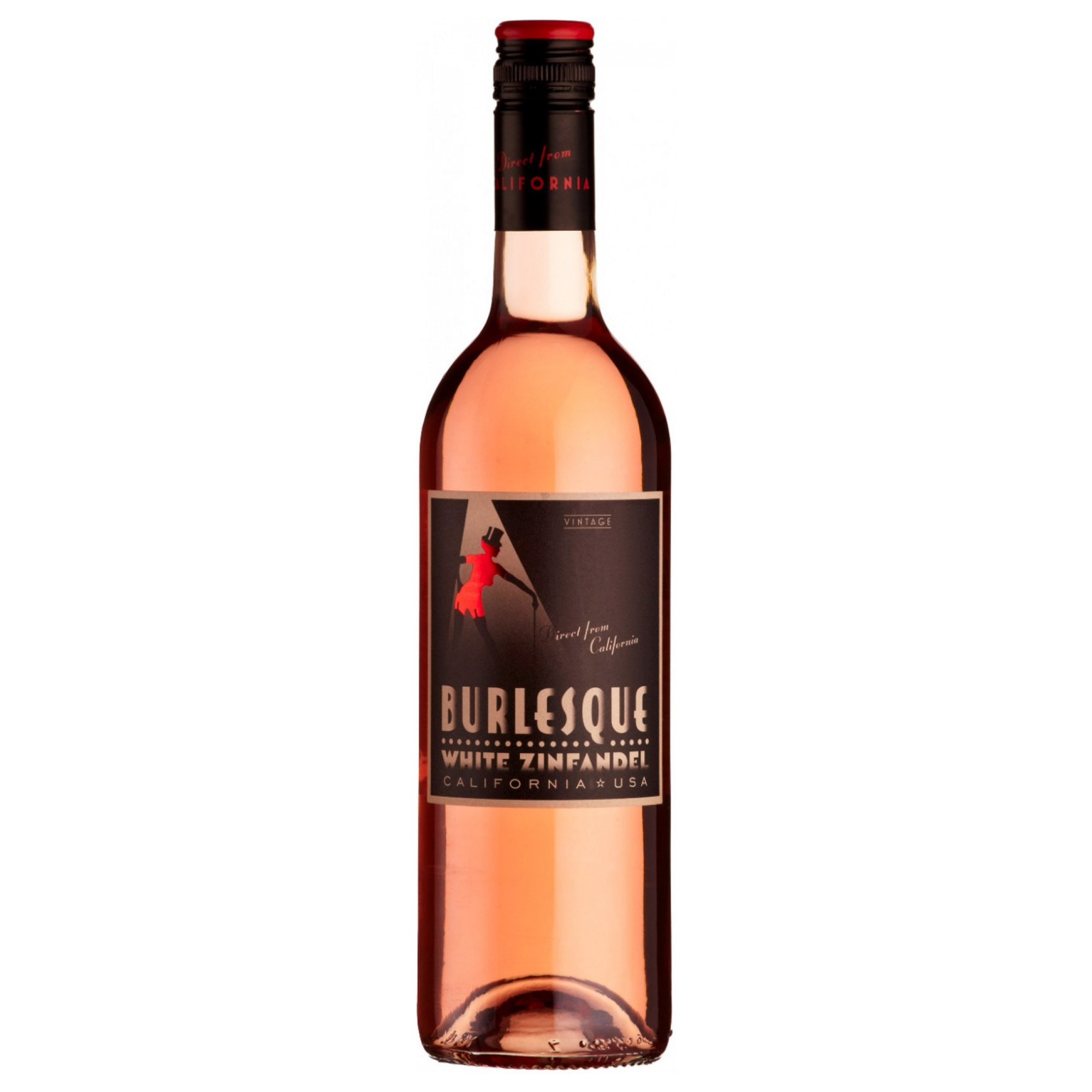 

Вино розовое полусладкое Boutinot "Burlesque" White Zinfandel Rose 0,75 л, Нежно-розовый