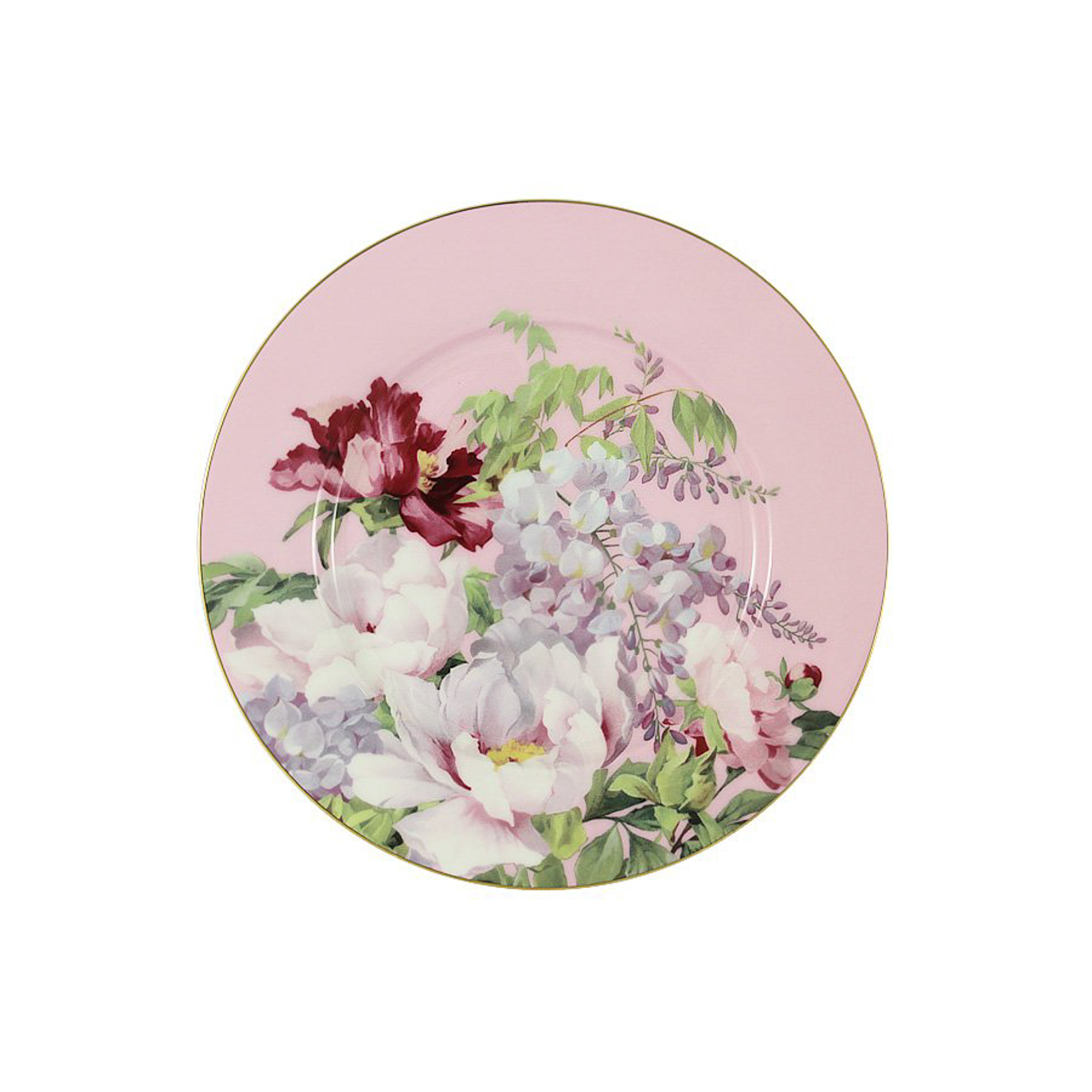 Тарелка десертная Anna Lafarg Райский сад розовый 19 см - фото 1