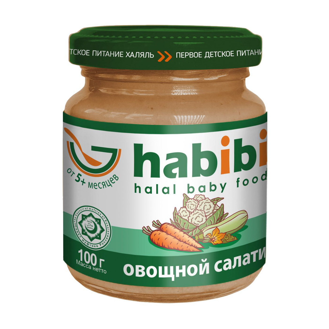 

Пюре овощное Habibi овощной салатик 100 г