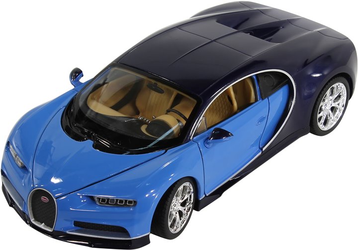 Модель Машины Welly Bugatti Chiron (24077), цвет синий - фото 3