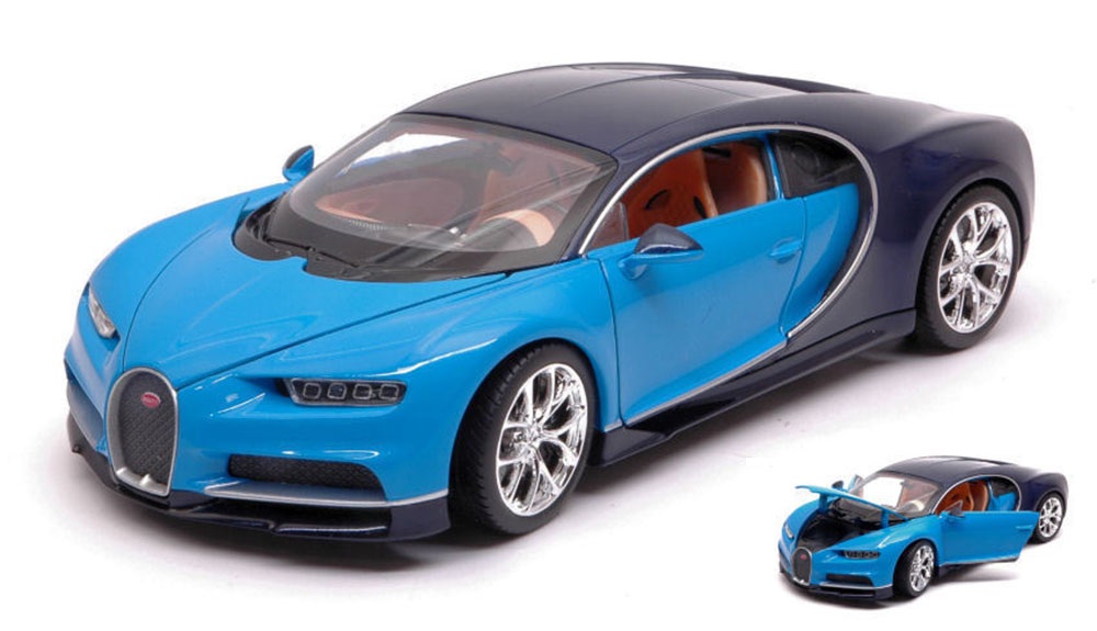 Модель Машины Welly Bugatti Chiron (24077), цвет синий - фото 2