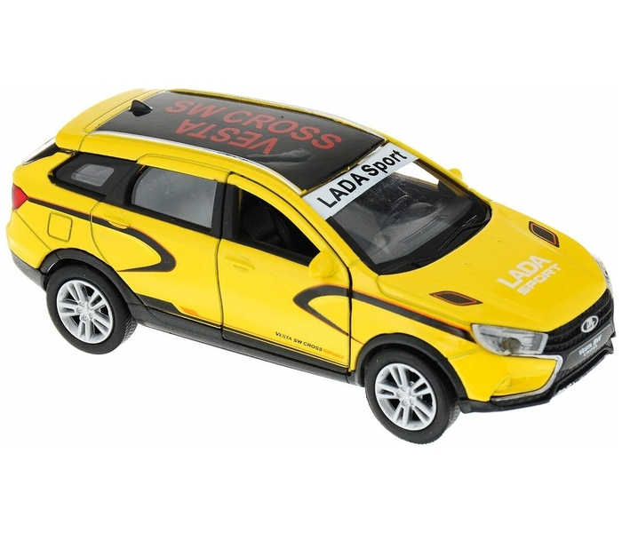 Машина Welly Lada Vesta sport, 1:34-39, цвет желтый - фото 1