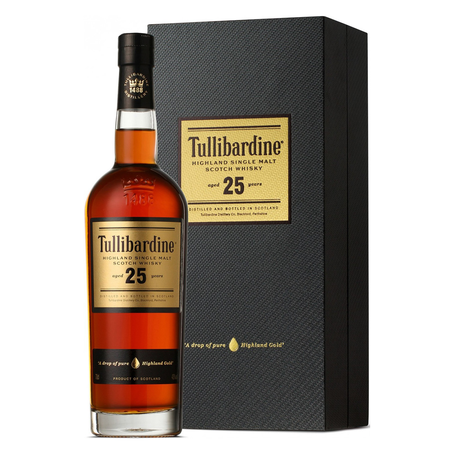 

Виски Tullibardine 25 лет 700 мл, Виски яркого янтарного цвета.